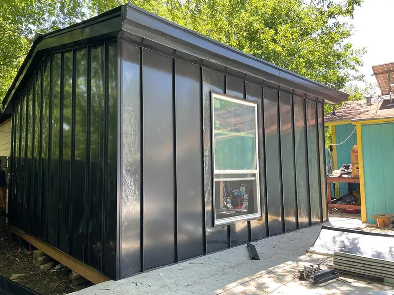 Black standing seam metal wall panels for Metal Roof Installation in Boulder Creek