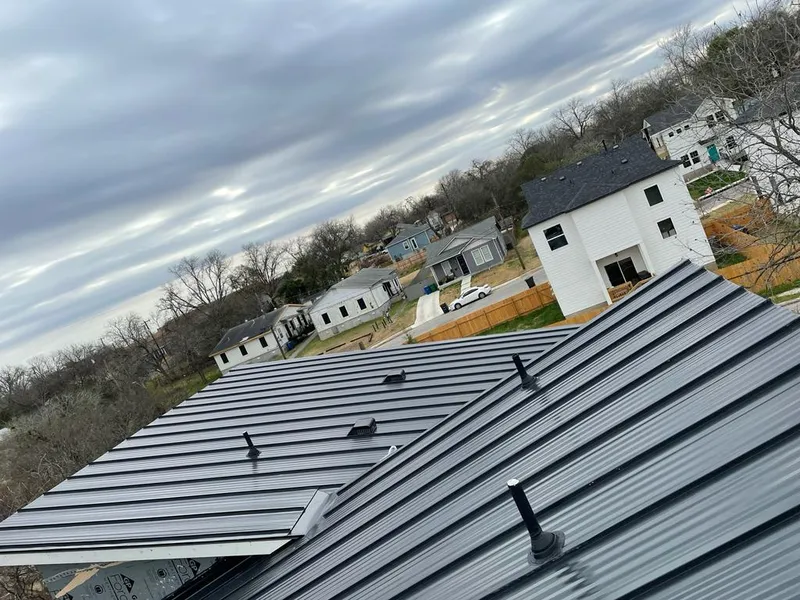 Standing seam metal roof panels with vents for Skylight Repair in Boulder Creek
